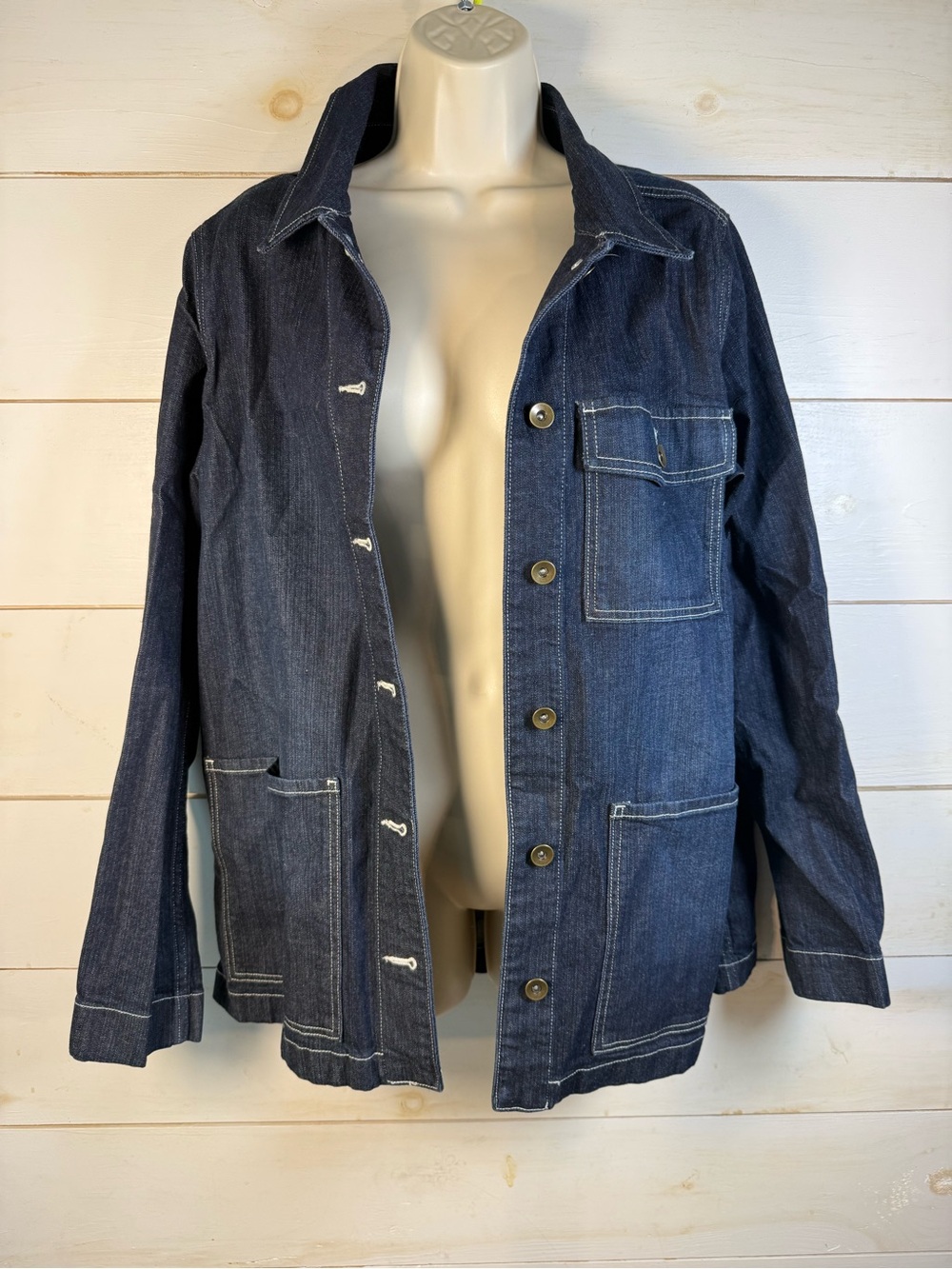 Duluth Trading 40 Grit Denim Chore Coat Workwear Jacket M